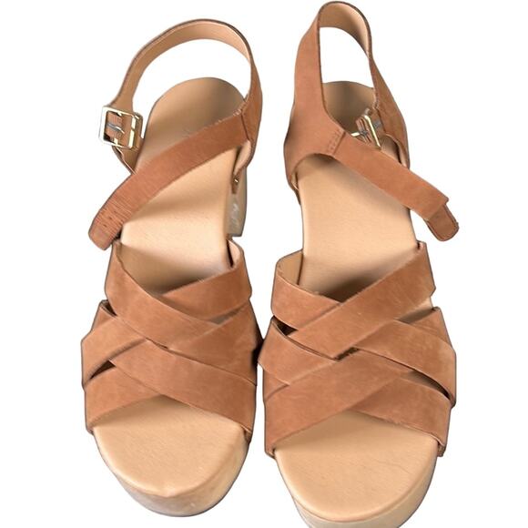 Ann Taylor Shoes - New Ann Taylor loft leather crossed clog- missy
